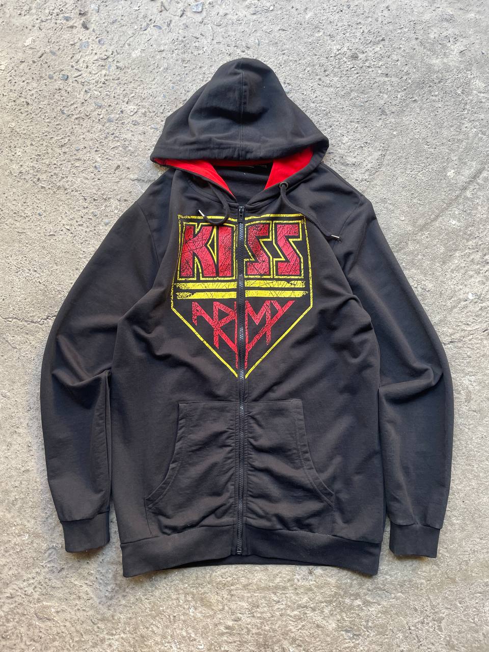 Kiss merch zip hoodie – Black (M)