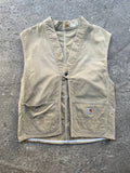Upcycled Carhartt Vest – Beige (S–M)