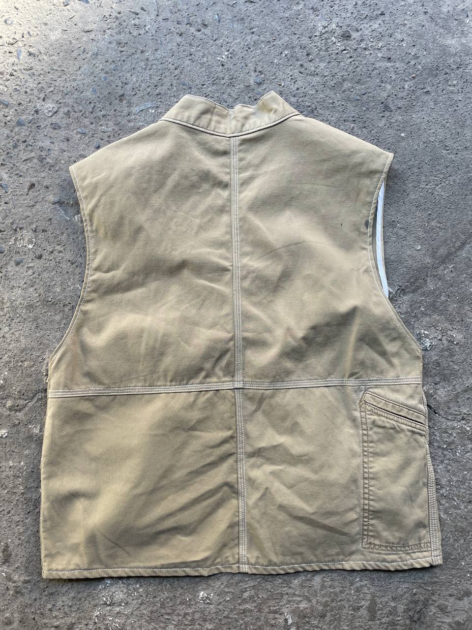 Upcycled Carhartt Vest – Beige (S–M)
