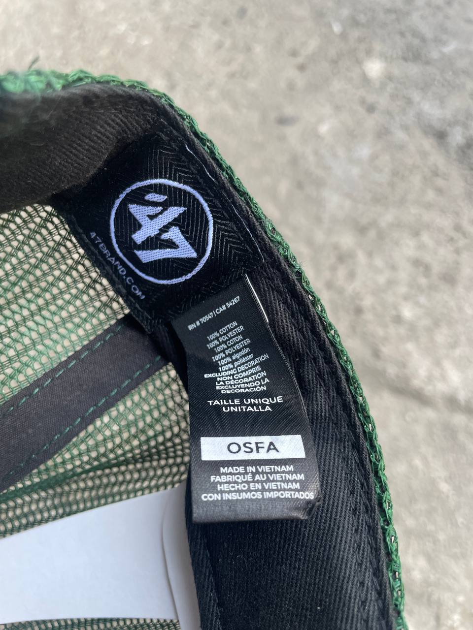 ’47 Tracker Cap – Dark Green (One Size)