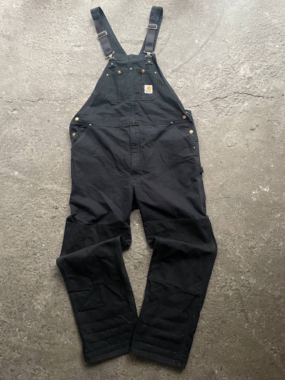 Carhartt R01 BLK Overalls (46x36)