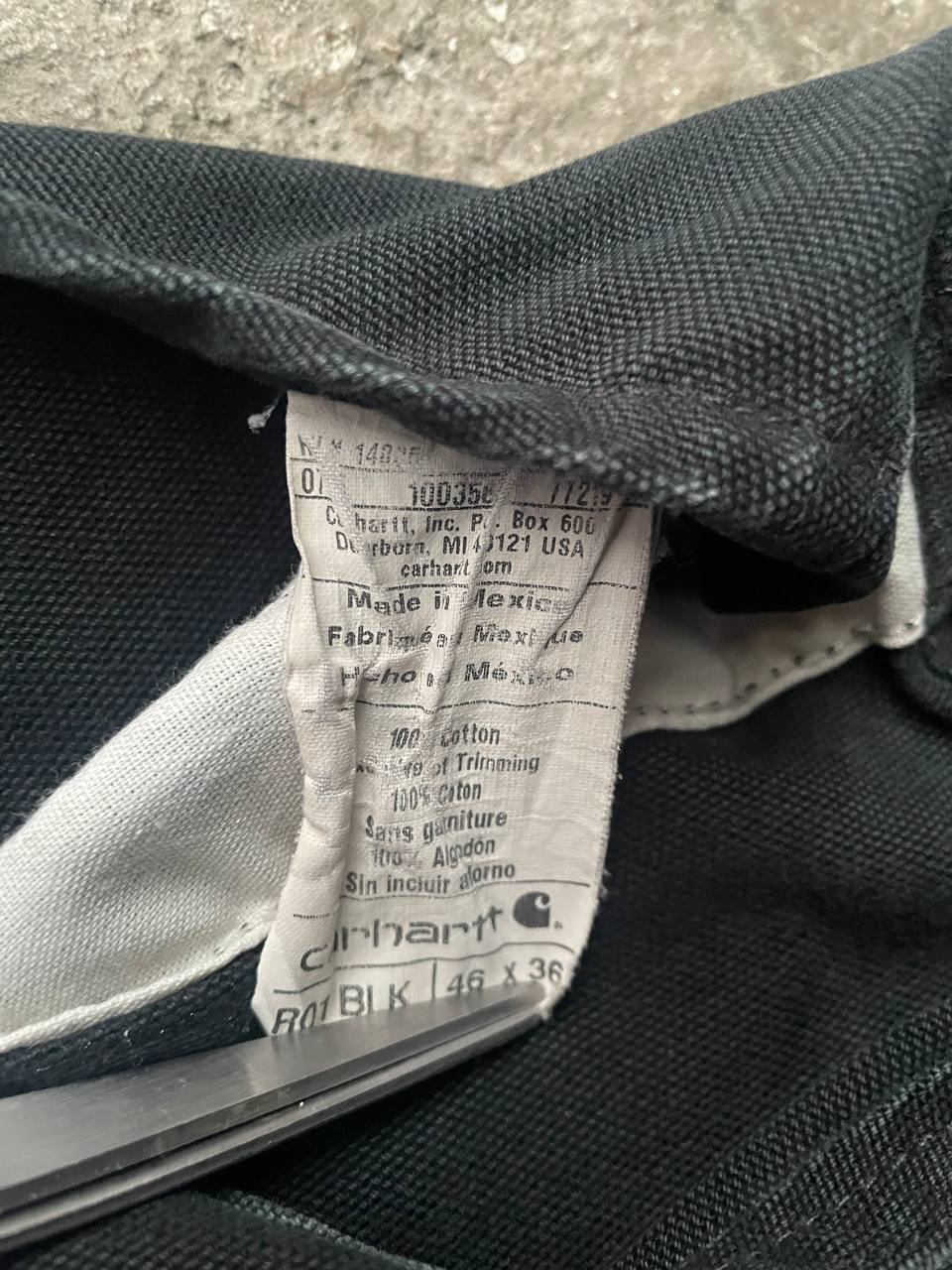 Carhartt R01 BLK Overalls (46x36)