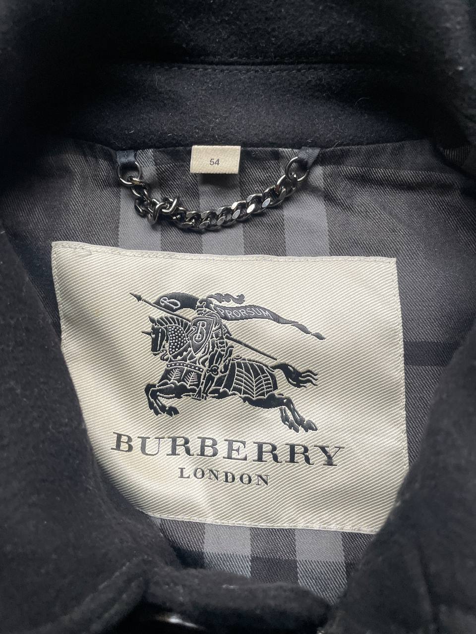 Burberry London Black Wool Duffle Coat (54) M-L
