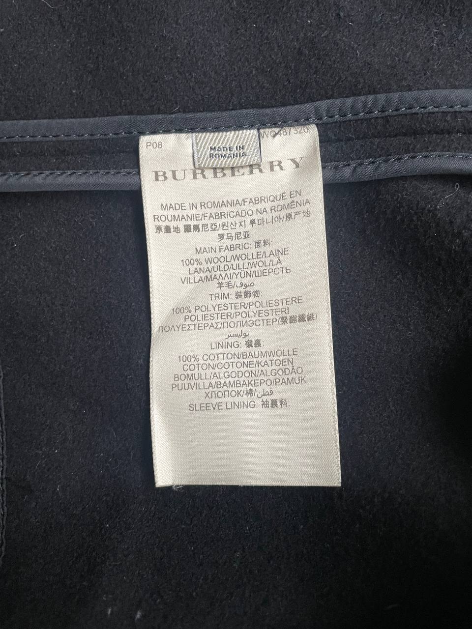 Burberry London Black Wool Duffle Coat (54) M-L