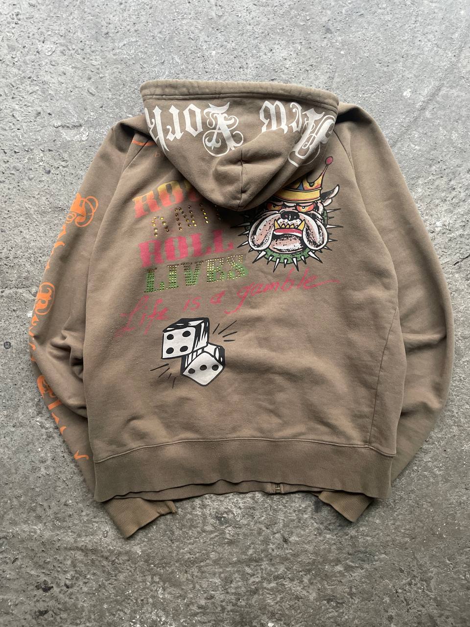Ed Hardy by Christian Audigier “Build Beast of Burden” hoodie (2XL)