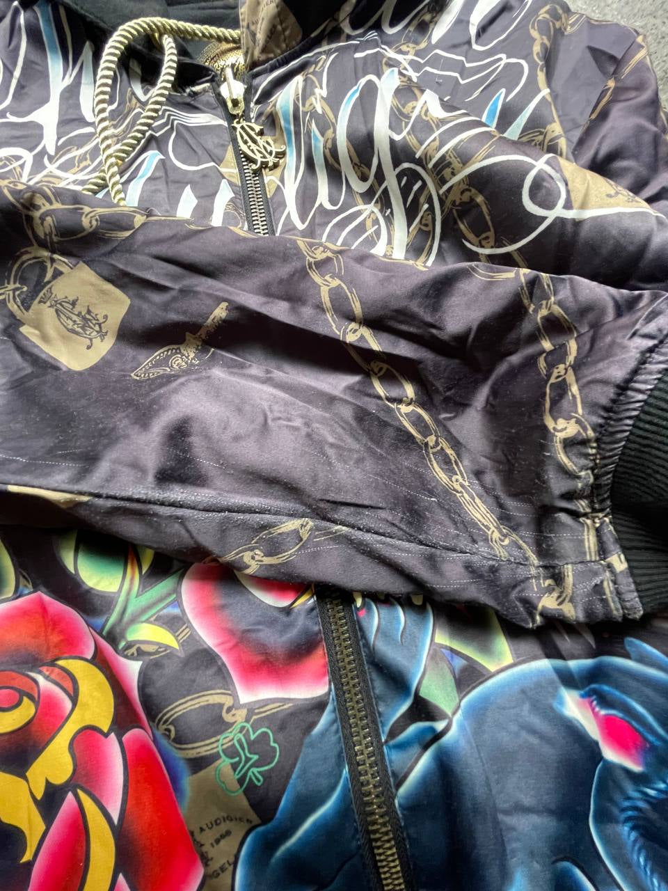 Christian Audigier Reverse Hoodie (M oversize)