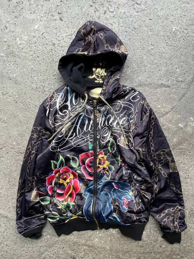 Christian Audigier Reverse Hoodie (M oversize)