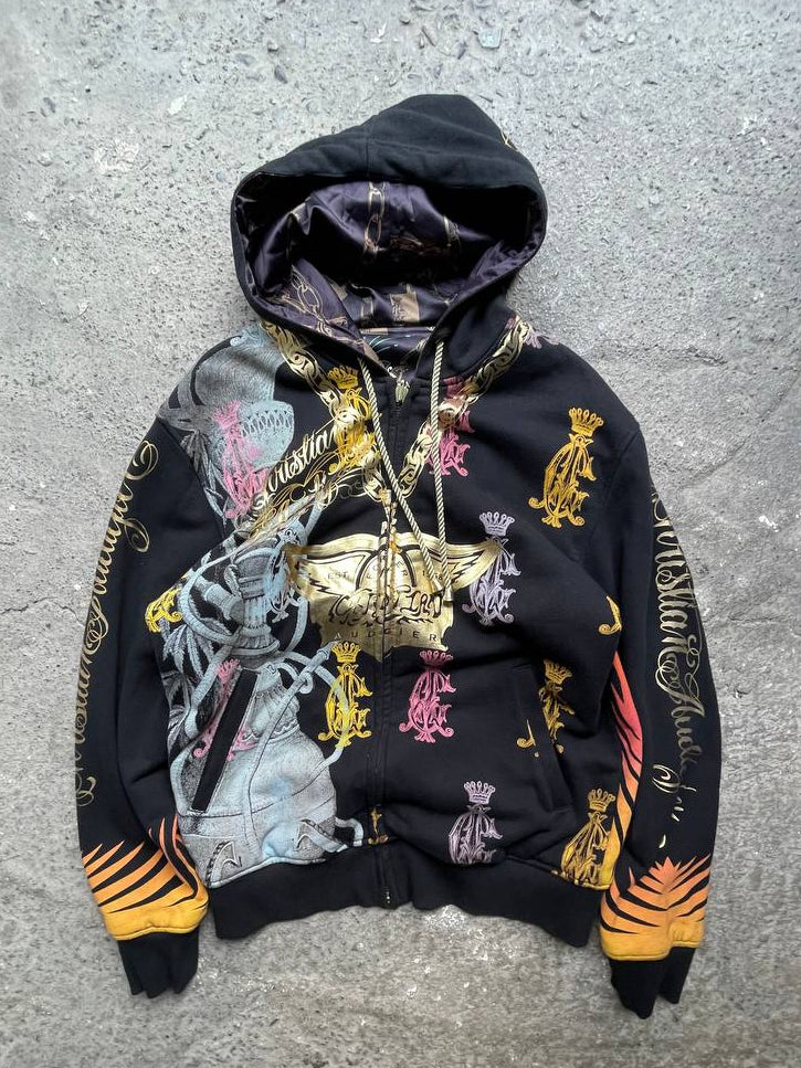 Christian Audigier Reverse Hoodie (M oversize)