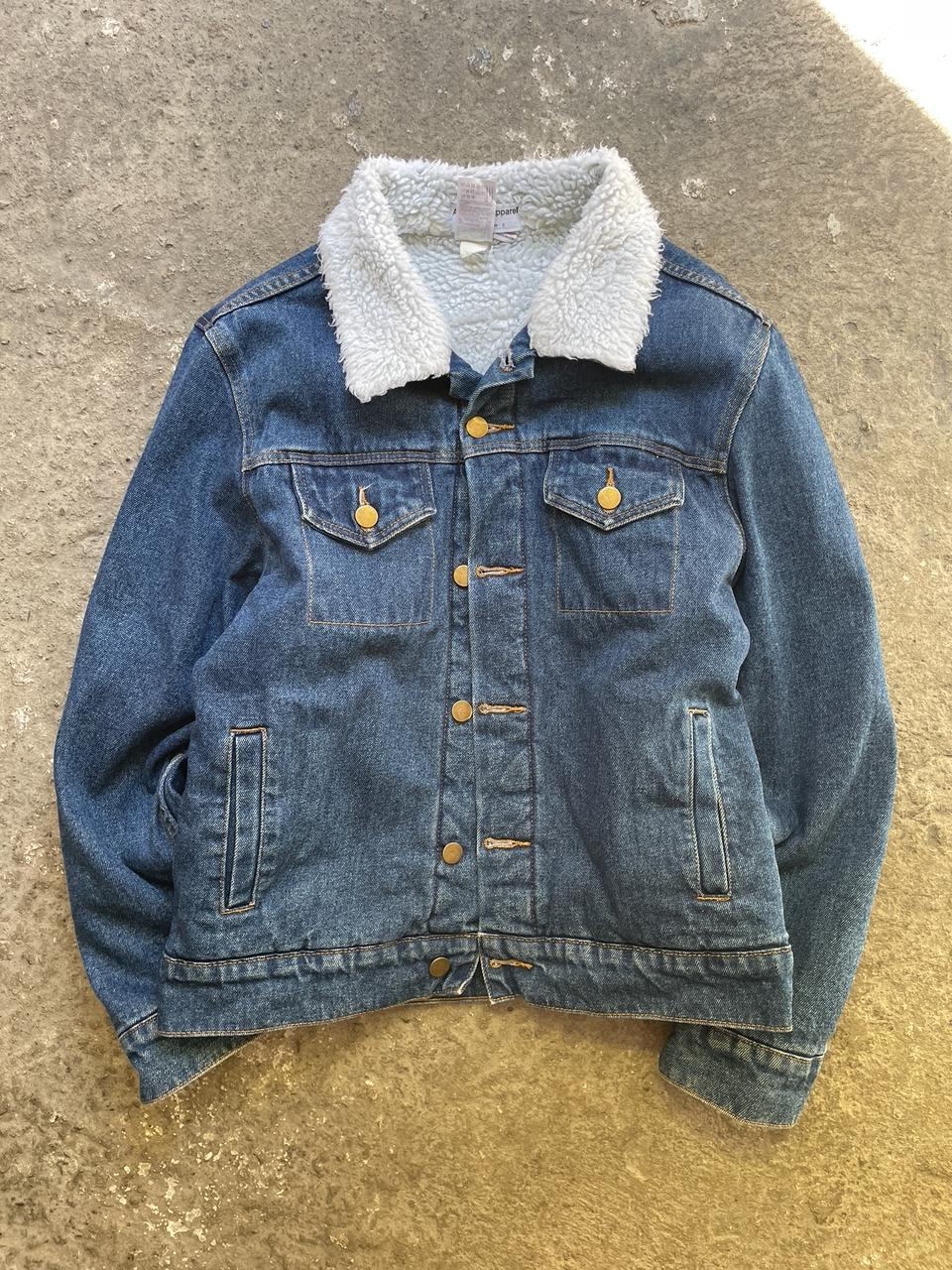 American Apparel Sherpa Denim Jacket (S)