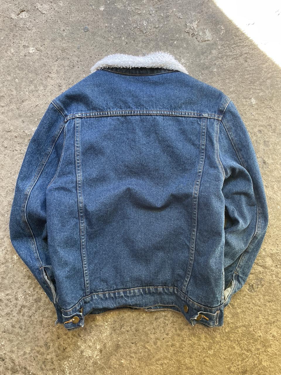 American Apparel Sherpa Denim Jacket (S)