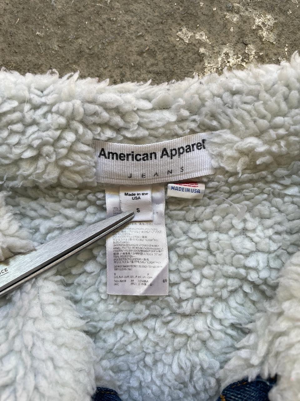 American Apparel Sherpa Denim Jacket (S)