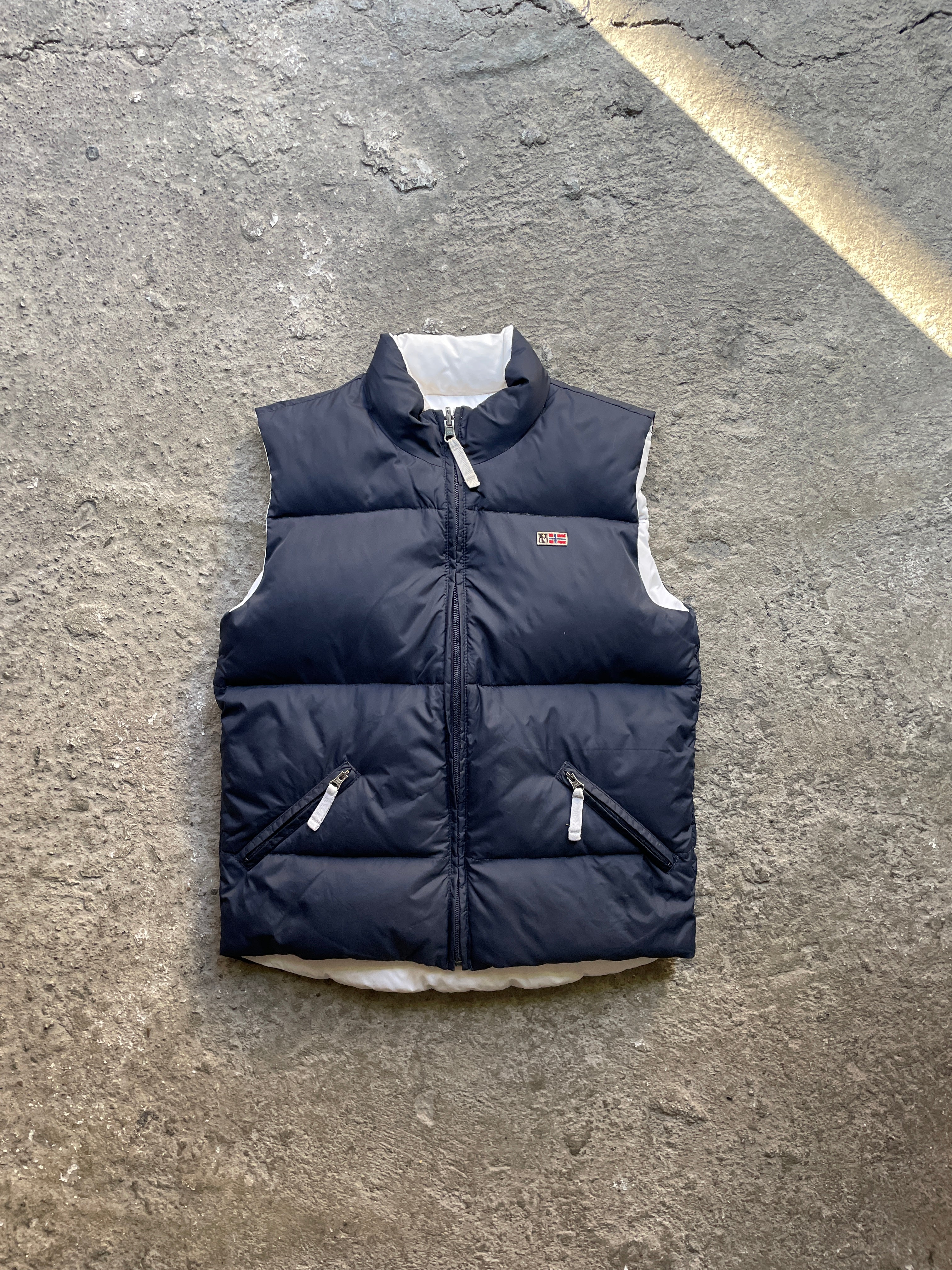 Napapijri Reversible Vest – Blue/White (S)