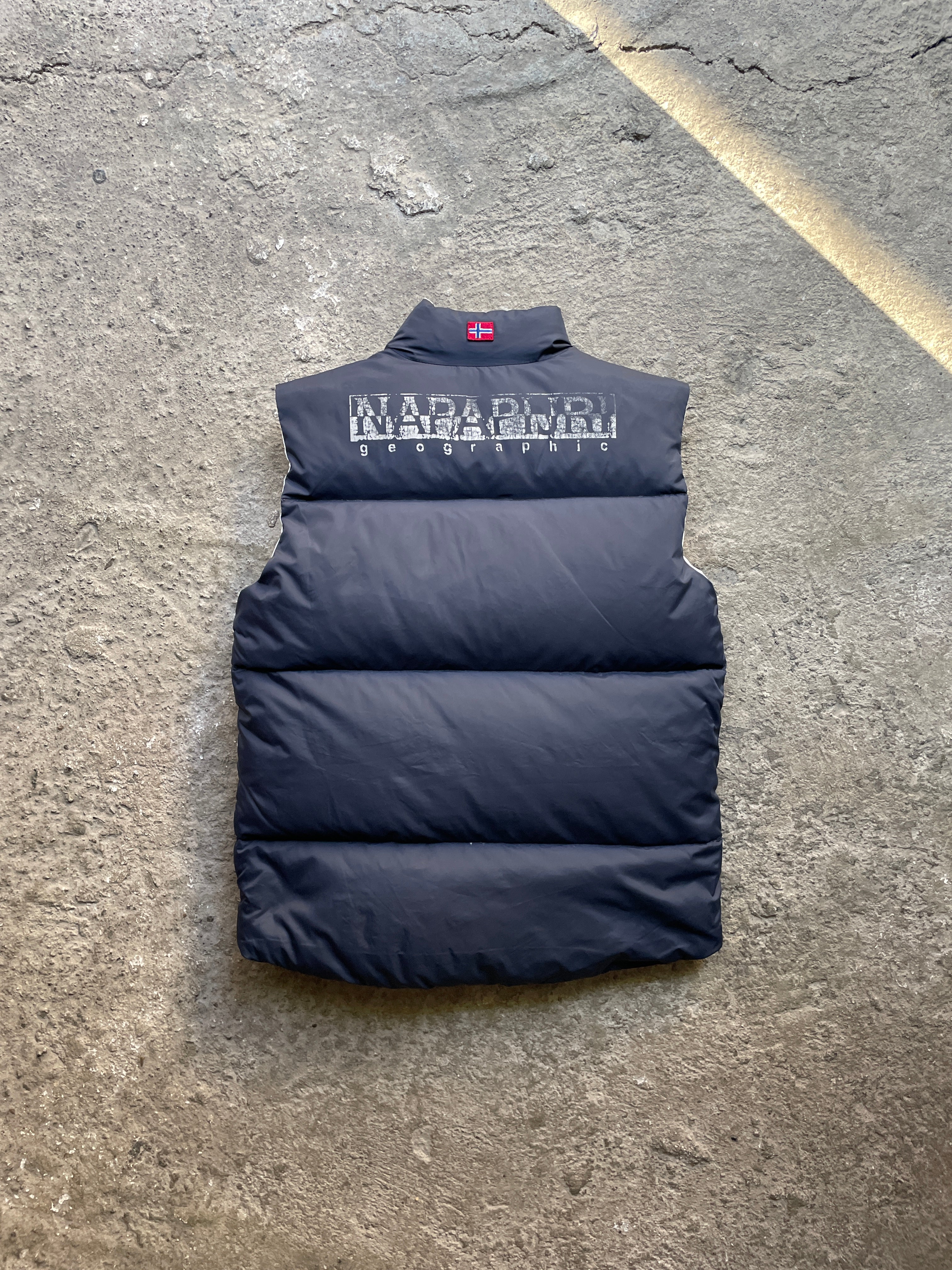 Napapijri Reversible Vest – Blue/White (S)