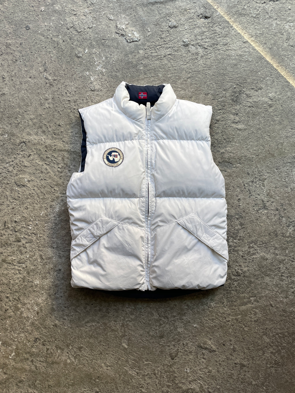 Napapijri Reversible Vest – Blue/White (S)