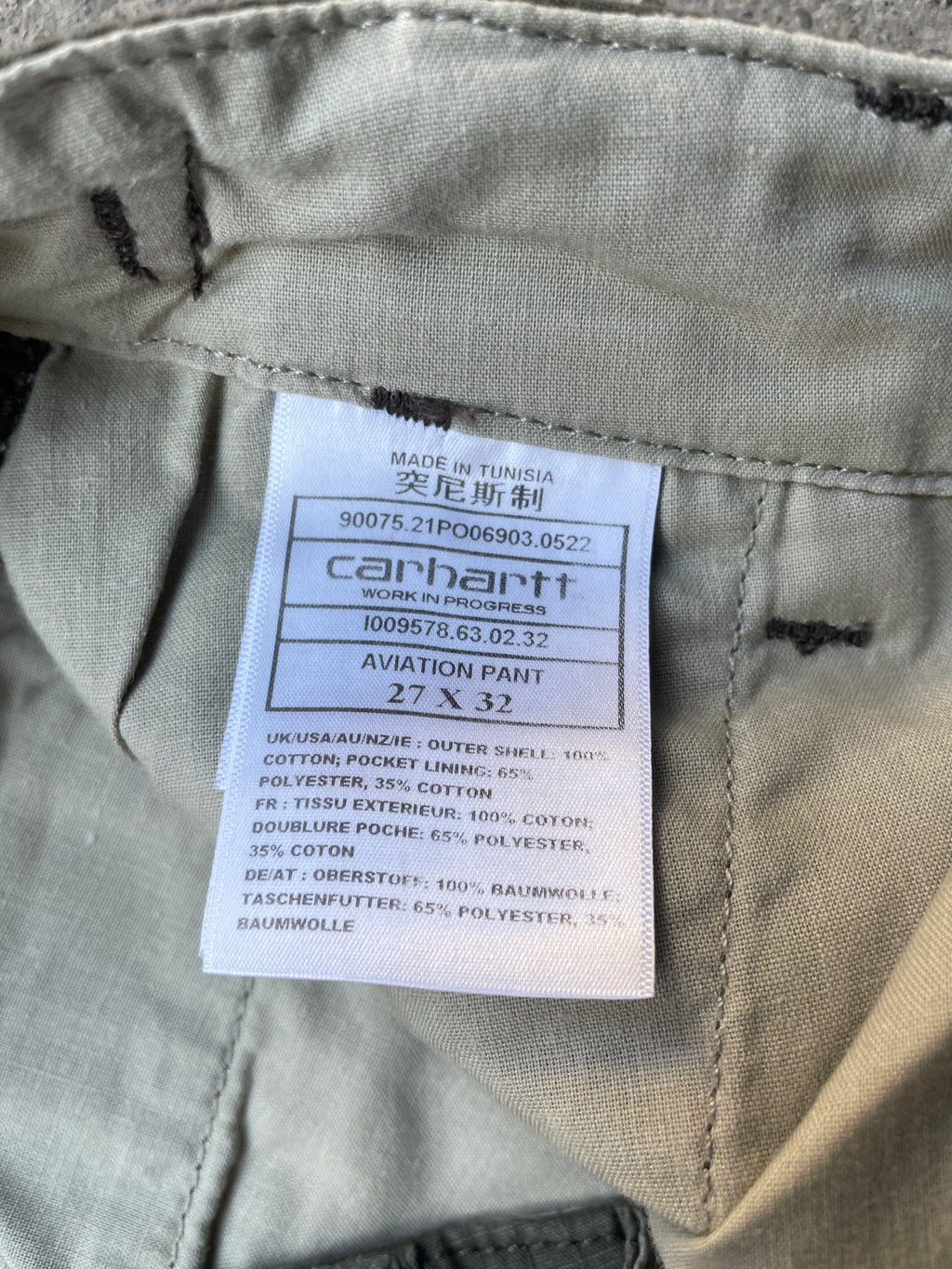 Carhartt Cargo Pants – Green (27/32)