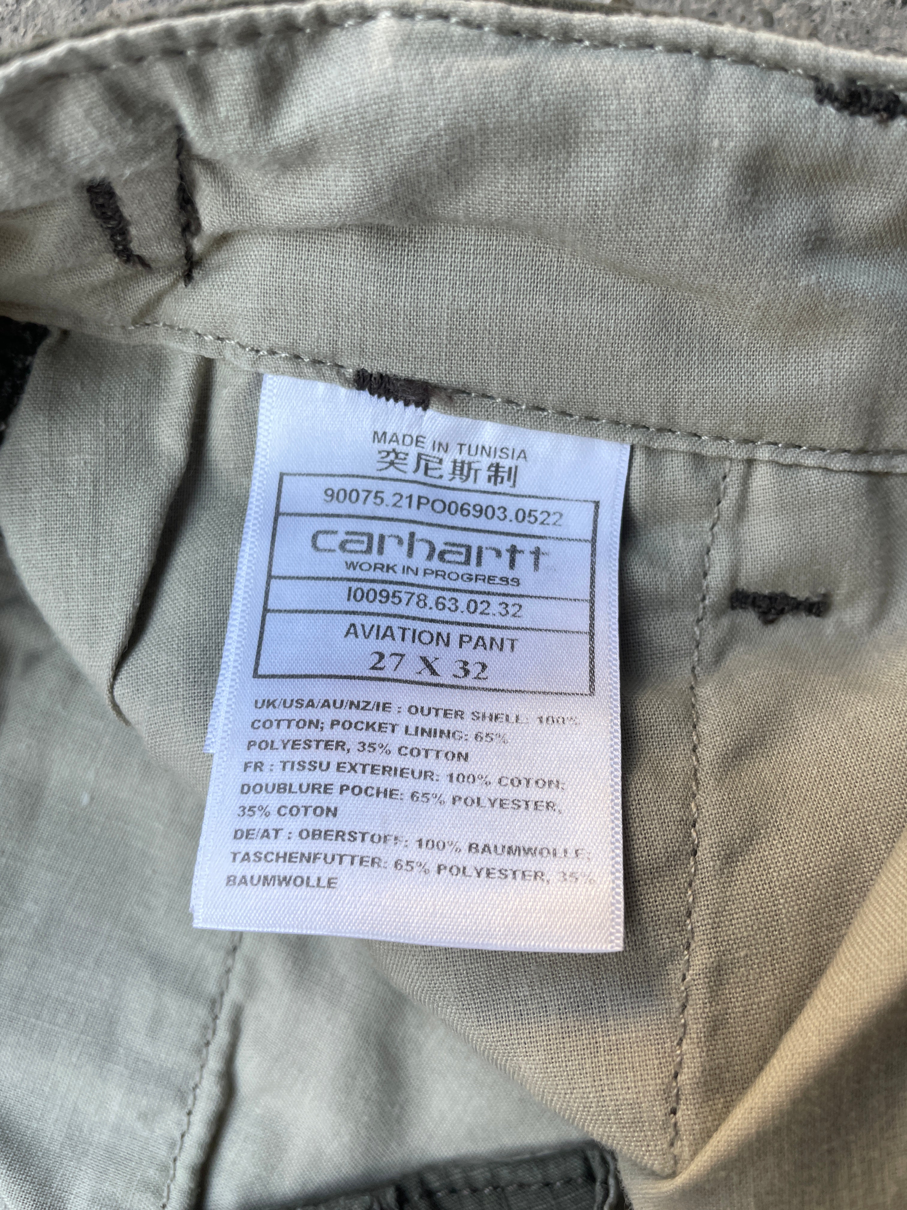 Carhartt Cargo Pants – Green (27/32)