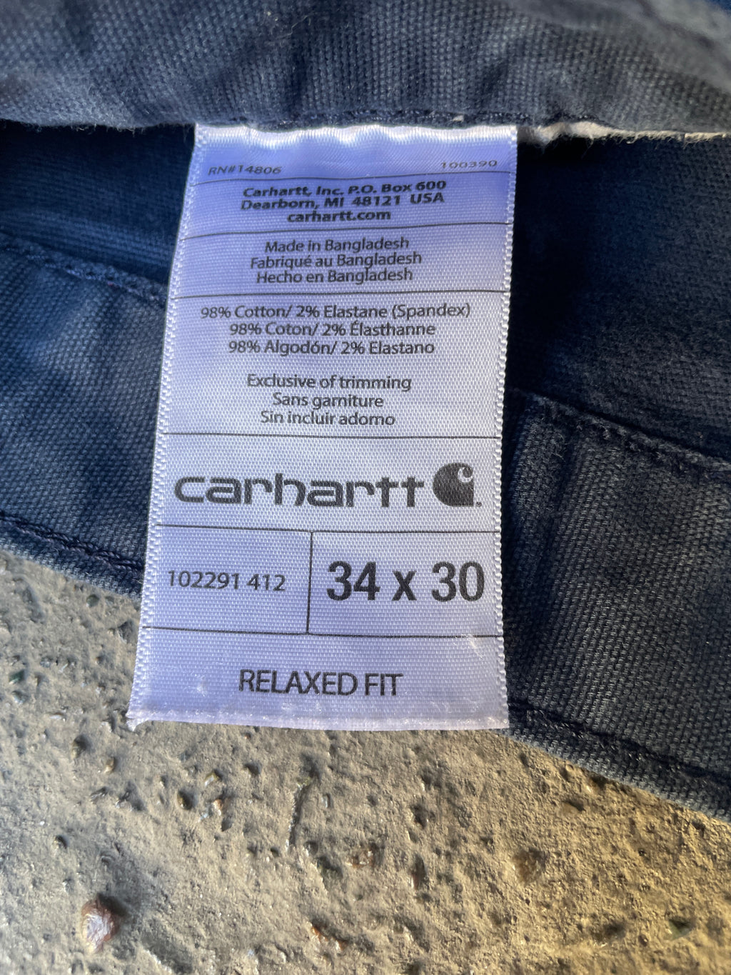 Carhartt Pants – Dark Navy (34/30)