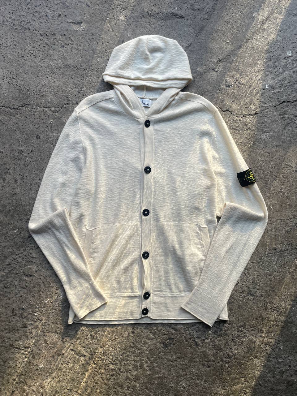 Stone Island Button-Up Hooded Sweater – XL