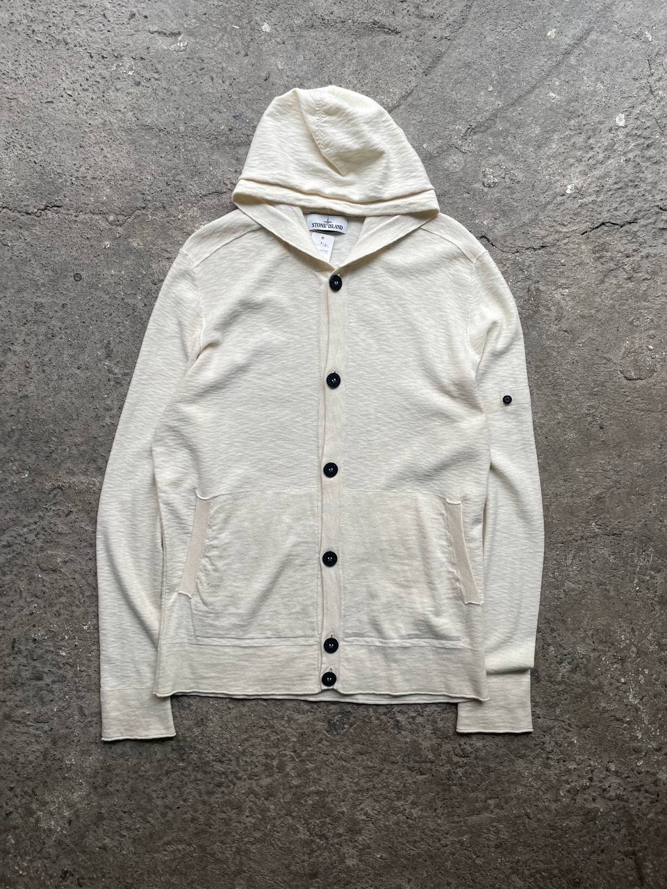 Stone Island Button-Up Hooded Sweater – XL