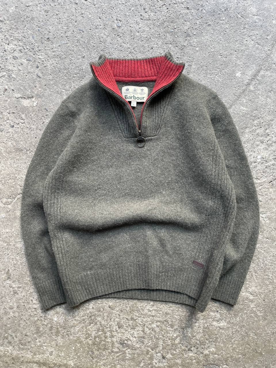 Barbour Half-Zip Sweater (L, real M)
