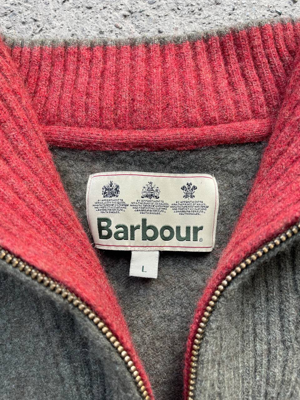 Barbour Half-Zip Sweater (L, real M)