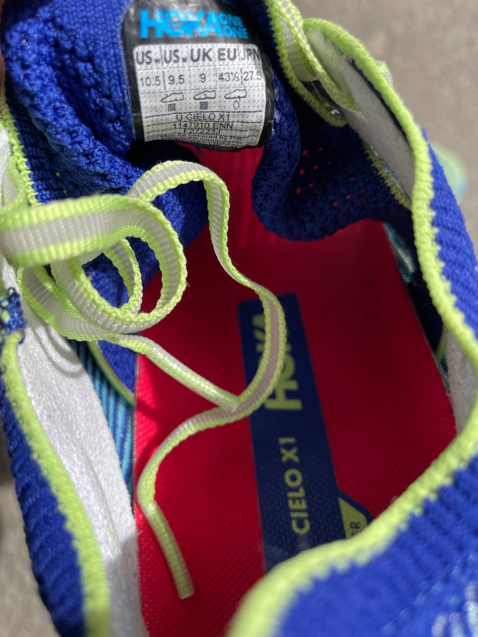 Hoka Cielo X1 (Carbon) (US 10.5)