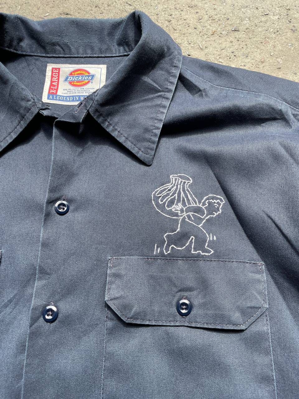 Dickies shirt with custom embroidery (XL)